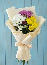 Букет цветов из:  Хризантемы #REPLACE_PRED# Октябрьском Архангельской области