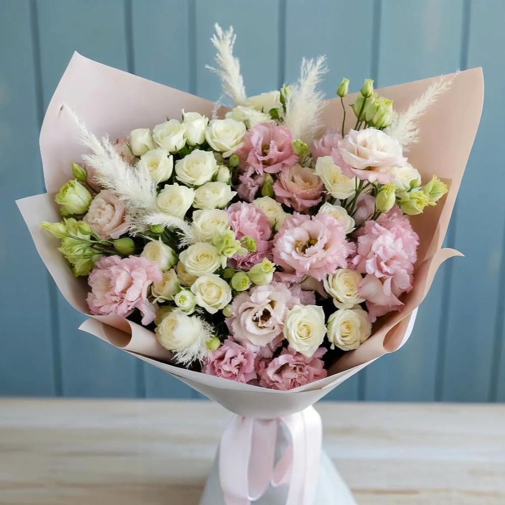 Букет цветов из: Альстромерии и Розы в Октябрьском Архангельской области