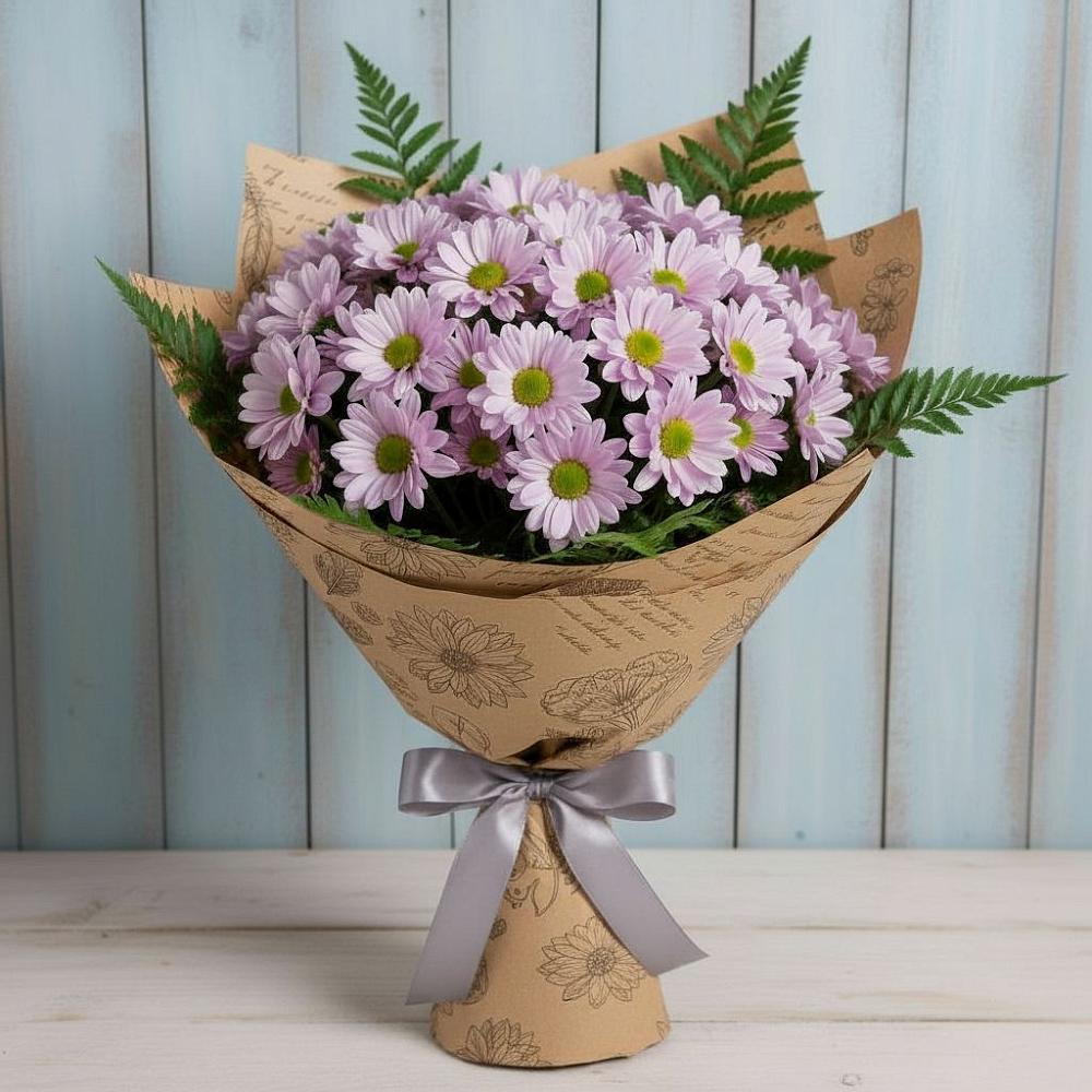 Букет цветов из: Хризантемы в Октябрьском Архангельской области