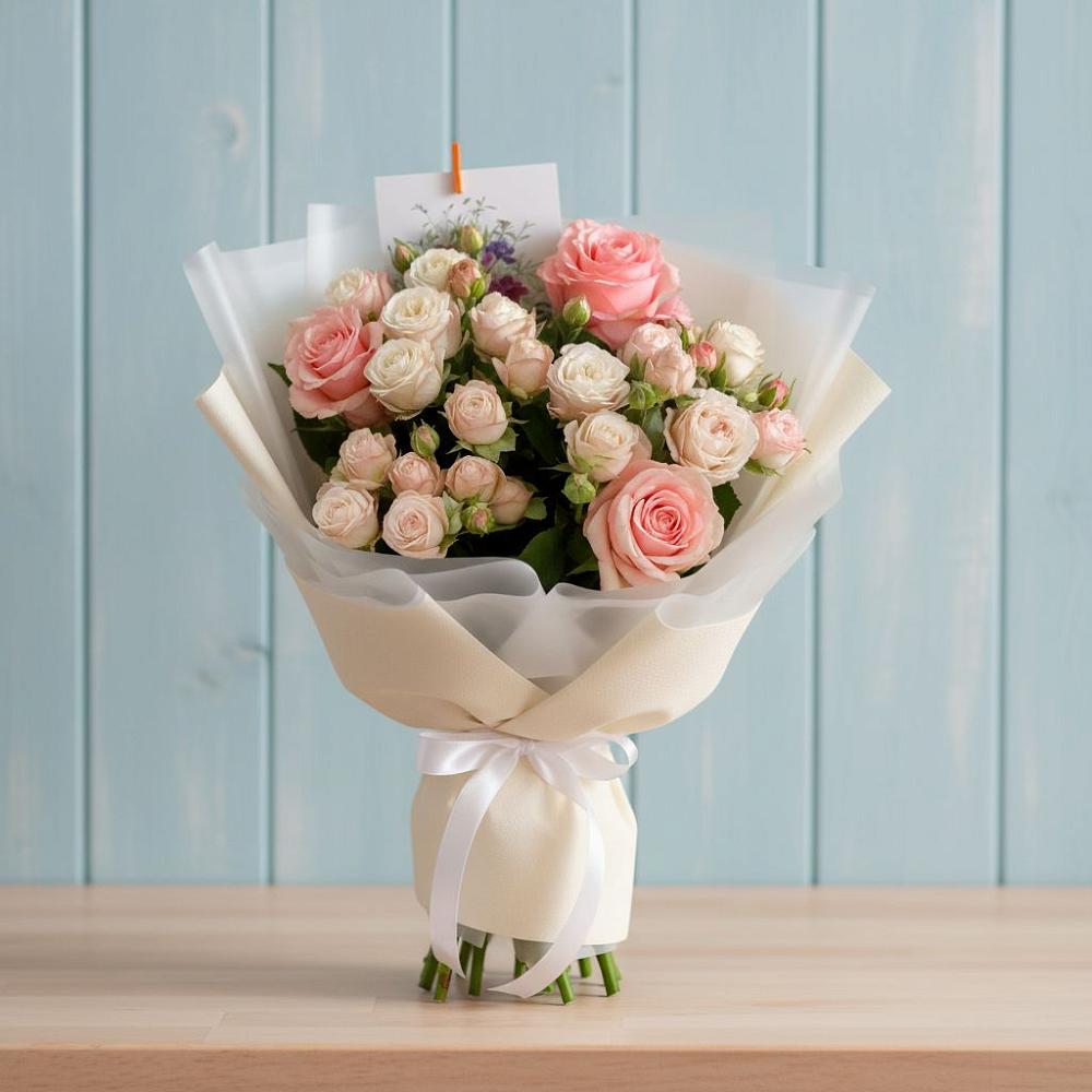 Букет цветов из: Розы в Октябрьском Архангельской области