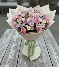 Букет цветов из:  Розы и Хризантемы в Октябрьском Архангельской области