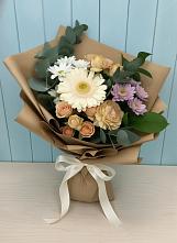 Букет цветов из:  Герберы и Хризантемы в Октябрьском Архангельской области