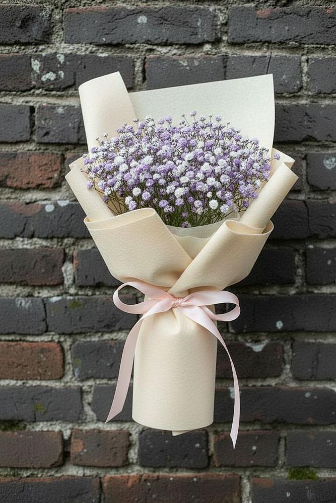 Букет цветов из: Гипсофила в Октябрьском Архангельской области