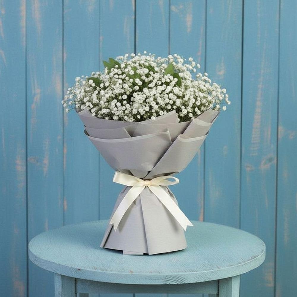 Букет цветов из: Гипсофила в Октябрьском Архангельской области