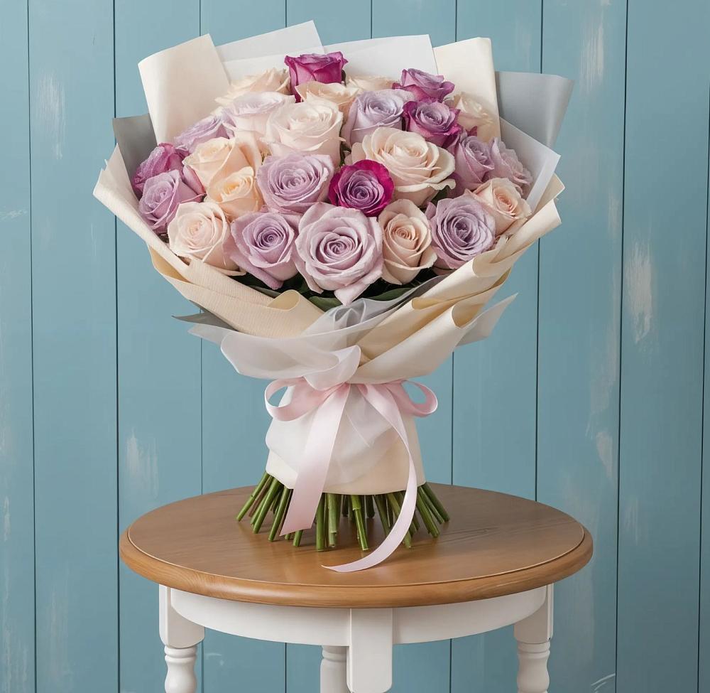 Букет цветов из: Розы в Октябрьском Архангельской области