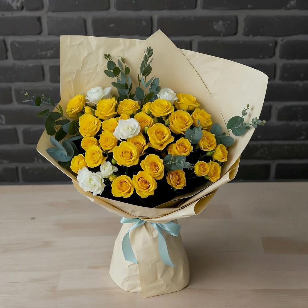 Букет цветов из: Розы в Октябрьском Архангельской области