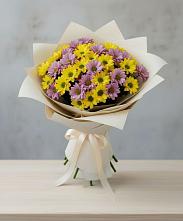 Букет цветов из:  Хризантемы в Октябрьском Архангельской области