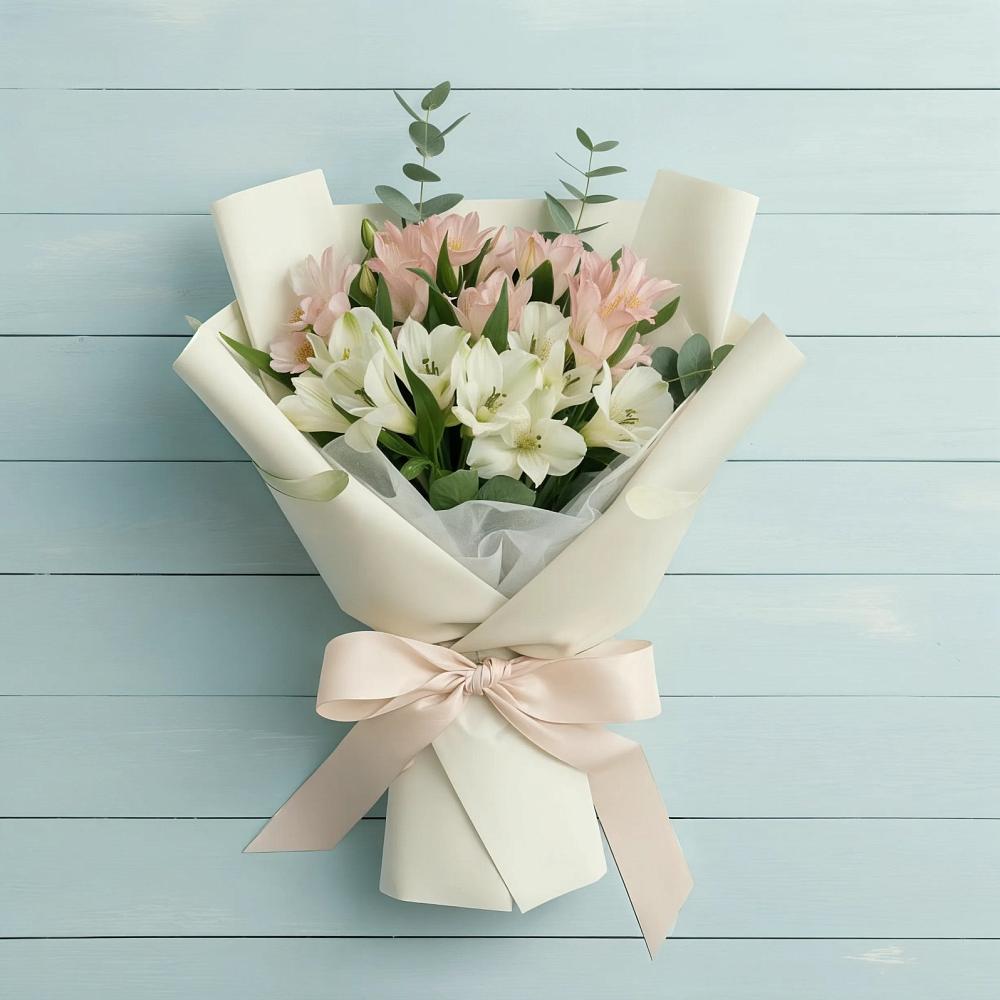 Букет цветов из: Альстромерии в Октябрьском Архангельской области