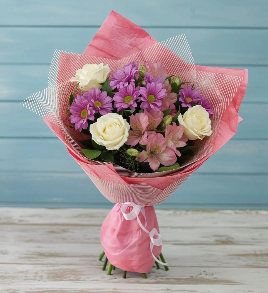 Букет цветов из: Герберы в Октябрьском Архангельской области