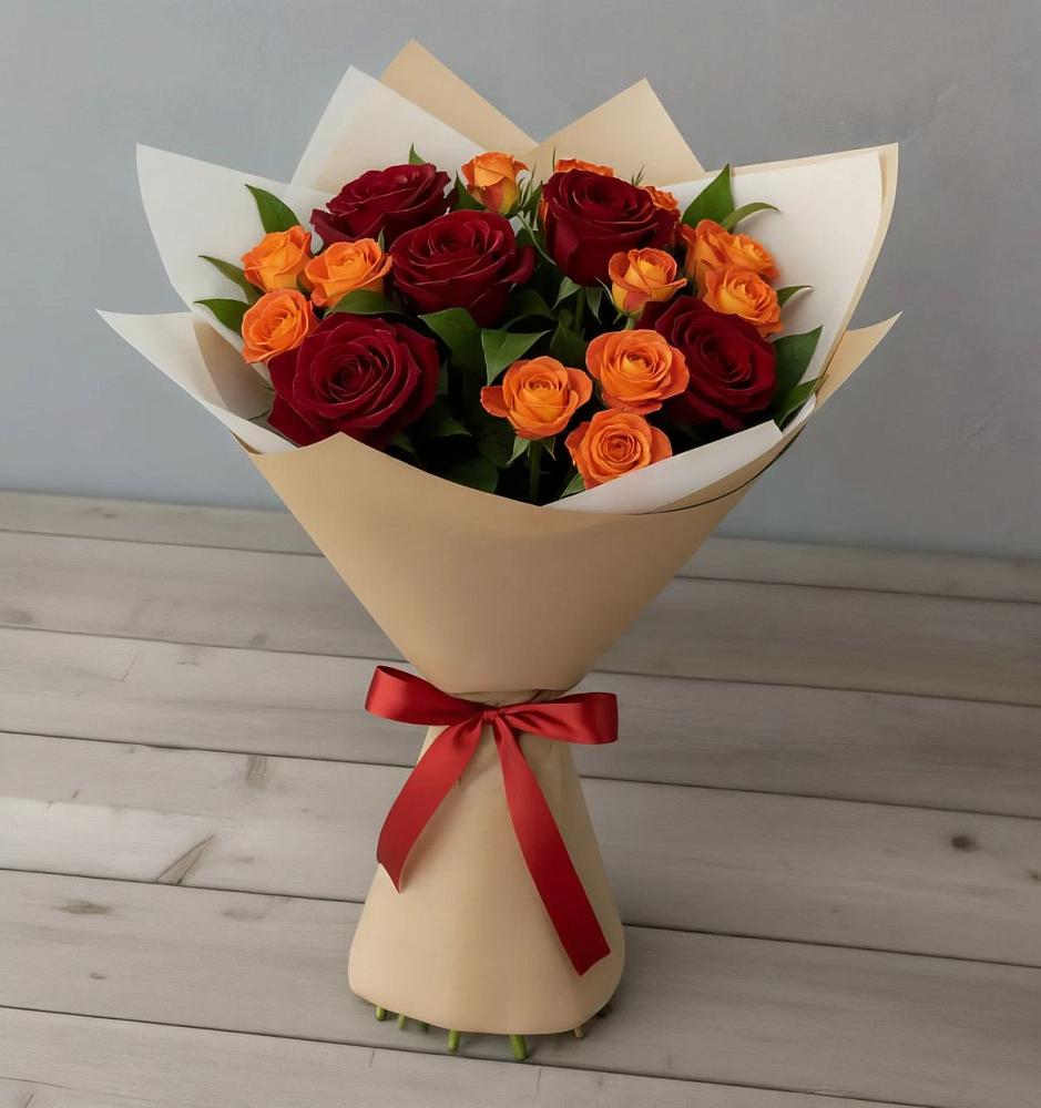 Букет Любовь и восторг в Октябрьском Архангельской области